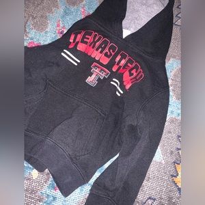 Toddler Boys 3T - Texas Tech Hoodie - Smoke Free Pet Free Home - Black & Red